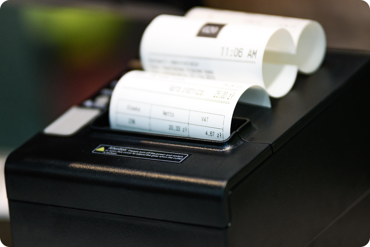 계산서와 영수증 이미지